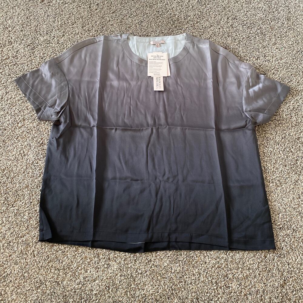 Badgley Mischka Black/Grey Ombre Loungewear Top - Size XL